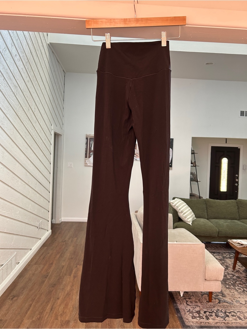 Aerie High-Waist Black Flare Yoga Pants